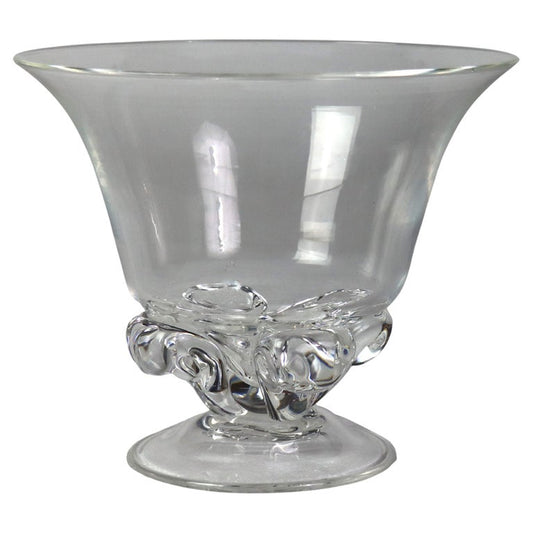 Vintage Steuben Crystal Glass Compote Unsigned C1950