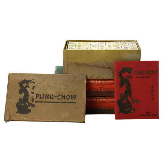 Three Antique Chinese Mah-Jongg/Pung Chow Games C1920
