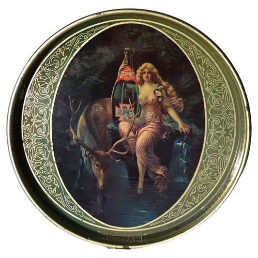 Antique Clysmic Metal Advertising Tray C1920
