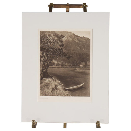 Antique Edward S. Curtis Native American Print “Cowichan River” Signed c1912