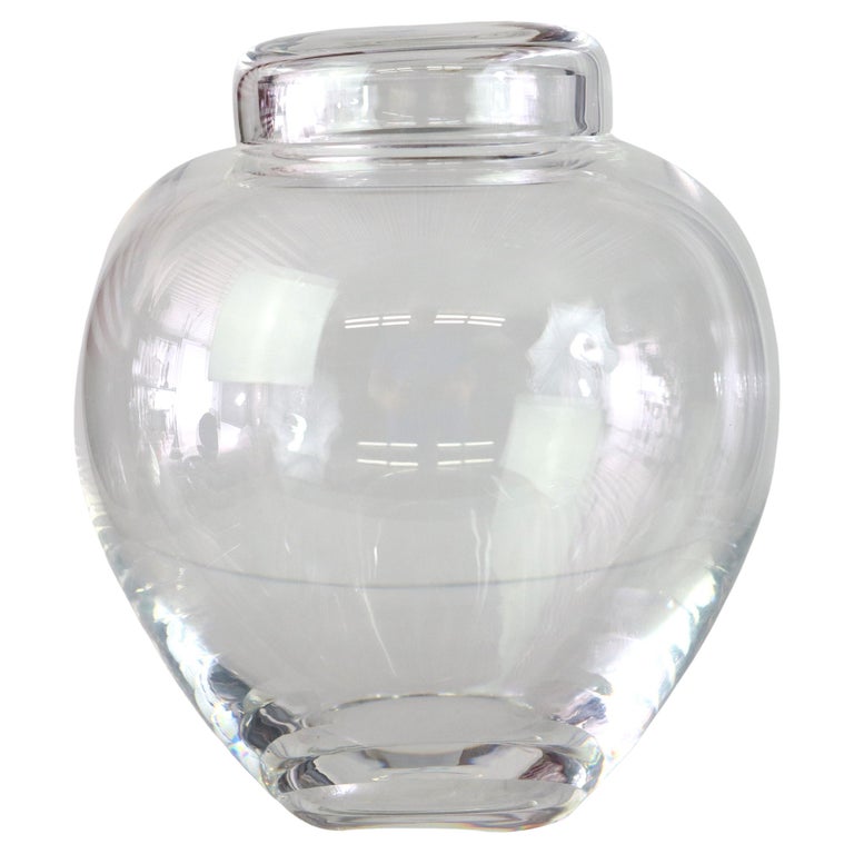 Antique Steuben MCM Art Glass Lidded Vessel Signed C1930