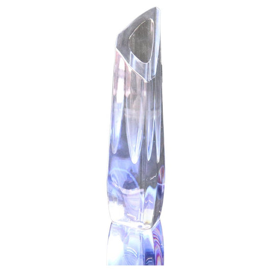 Antique French Baccarat MCM Art Glass Bud Vase Signed C1930