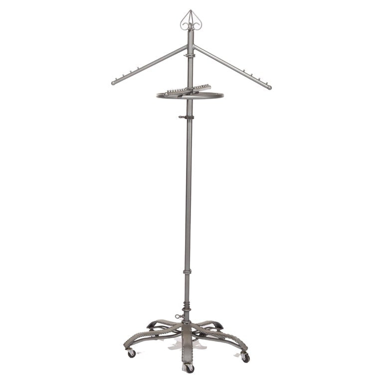 Vintage Adjustable Metal Clothing Display Rack 20thC