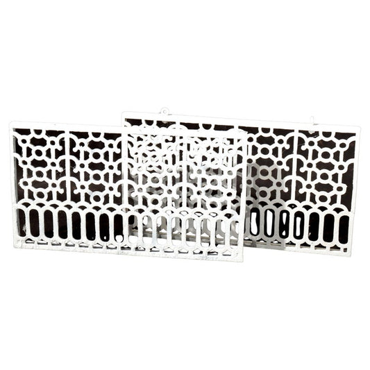 Pair Of Antique Cast Iron Grates C1900