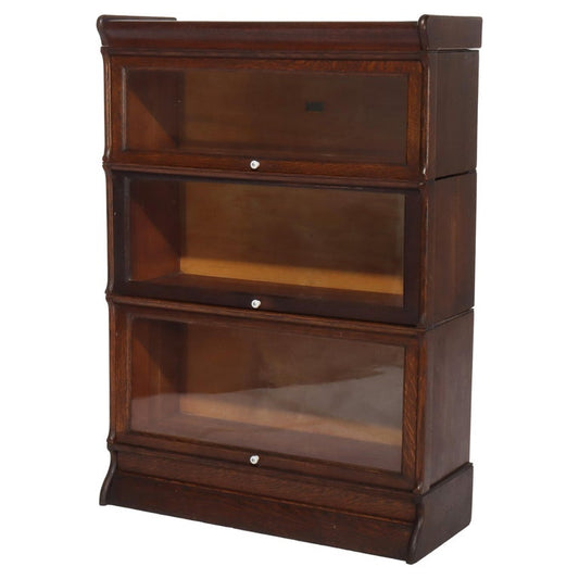 Antique Schram Bros. Globe Wernicke School Arts & Crafts Oak Bookcase c1920