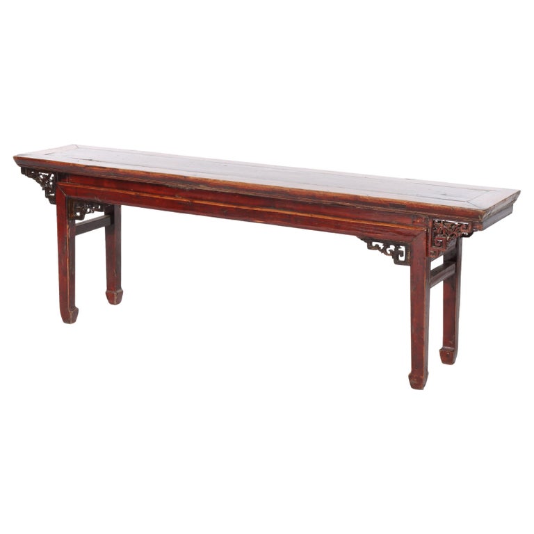 Antique Chinese Carved Rosewood Low Table C1920