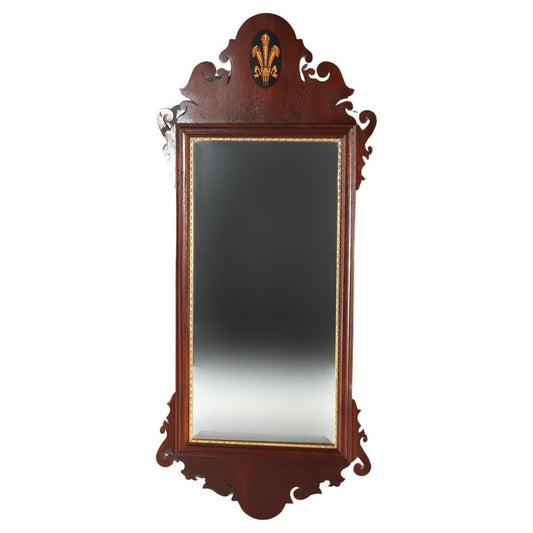 Kittinger School Federal Style Parcel Gilt Mahogany Wall Mirror 20thC